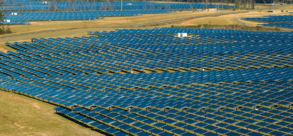 Utility-scale solar farm